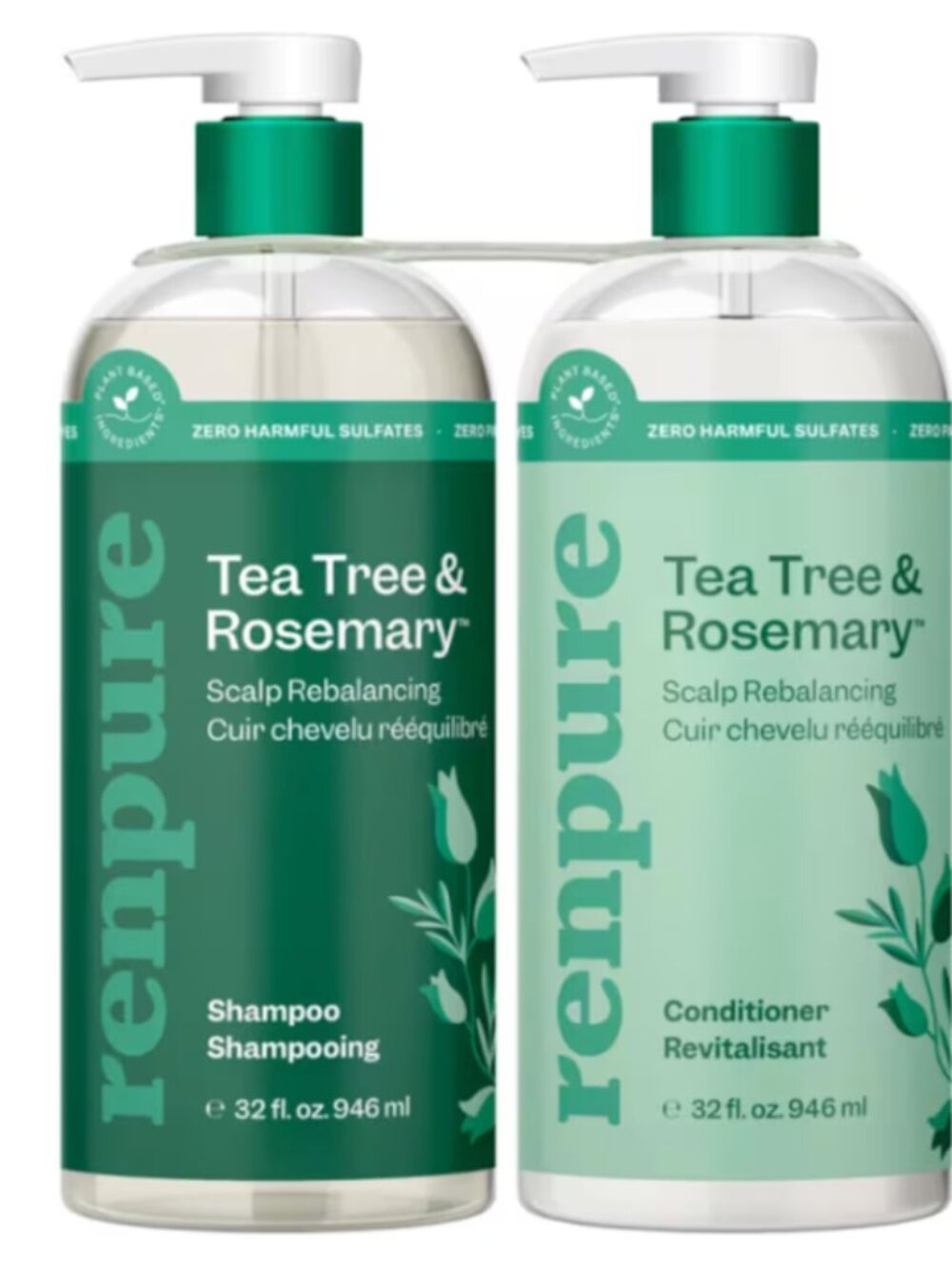 renpure tea tree + rosemary shamp00 n condition3r